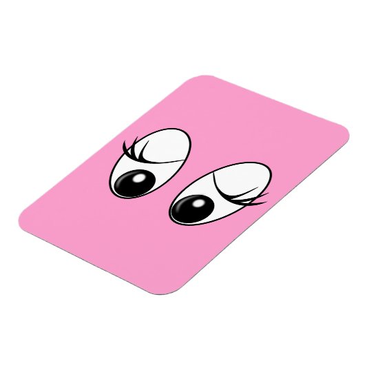 Neugieriges Eyes Custom Colors Magnet (Linke Seite)