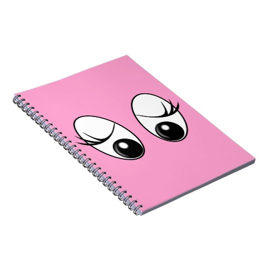 Neugieriges Eyes Custom Colors Notebook Notizblock (Rechte Seite)