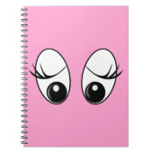 Neugieriges Eyes Custom Colors Notebook Notizblock (Vorderseite)
