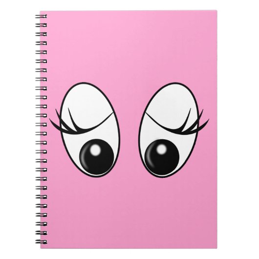 Neugieriges Eyes Custom Colors Notebook Notizblock (Vorderseite)