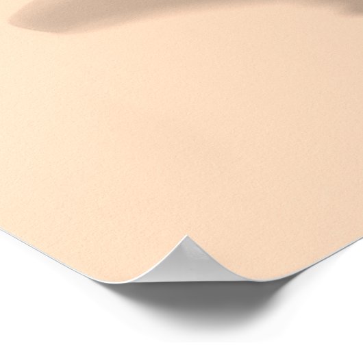 Neugieriges Giraffe Baby Poster (Ecke)