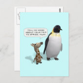 Neugieriges Giraffe Baby Postkarte (Vorne/Hinten)