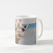 Neugieriges Giraffen-Porträt Kaffeetasse (VorderseiteRechts)