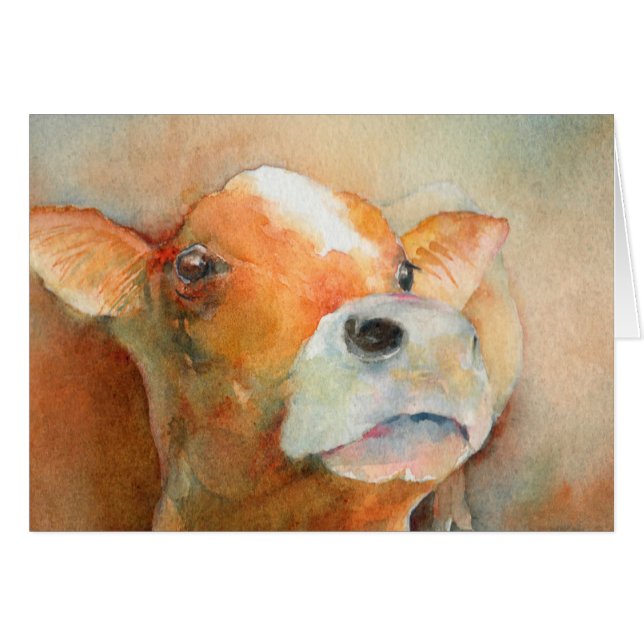 Neugieriges Kalb (Vorderseite (Horizontal))