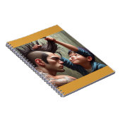 Neugieriges Kid & Mohawk-Notebook Notizblock (Rechte Seite)