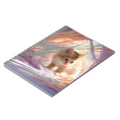 Neugieriges Kitten Pastell Notebook Notizblock (Linke Seite)