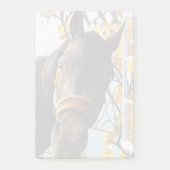 Neugieriges Pferd durch das Küchenfenster schauen Post-it Klebezettel (Vorderseite)