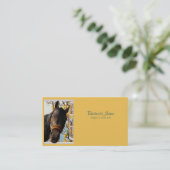 Neugieriges Pferd durch das Küchenfenster schauen Visitenkarte (Stehend Vorderseite)