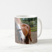 Neugieriges Pferd Kaffeetasse (VorderseiteRechts)