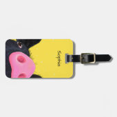 Neugieriges Schwein Gepäckanhänger (Vorderseite horizontal)