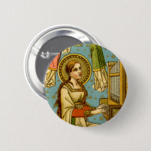 Neugotische St. Cäcilia von Rom (Detail; BNG 02) Button