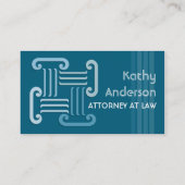 Neugriechisch-Spalten-Rechtsanwalts-Visitenkarte Visitenkarte (Rückseite)