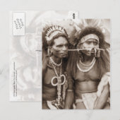Neuguinea-Krieger, c1919 Postkarte (Vorne/Hinten)