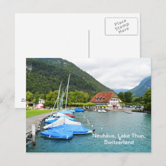 Neuhaus am Thunersee Postkarte (Vorne/Hinten)