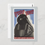 Neuhavenbahn Vintag Postkarte (Vorne/Hinten)