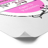 Neuheit 30. Meilenstein Geburtstag Sonnenschein Poster (Ecke)