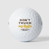 Neuheit Funny Typ Golf Ball Initials Don't Touch (Vorderseite)