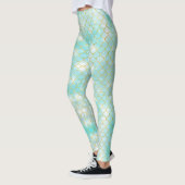 Neuheit Halloween Kostüm Mermaid Scales Muster Leggings (Links)