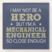 Neuheit im Spaß des Maschinenbauingenieurs Glasuntersetzer (Vorderseite)