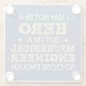 Neuheit im Spaß des Maschinenbauingenieurs Glasuntersetzer (Rückseite)