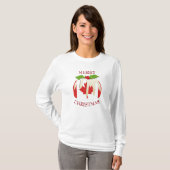 Neuheit | KANADA FLAG | Weihnachts-Pudding-T - Shi T-Shirt (Vorne ganz)
