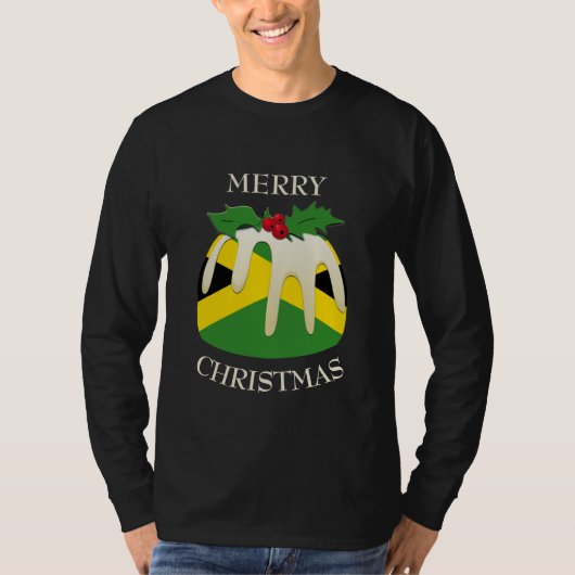 Neuheit | Merry CHRISTMAS | PUDING | Jamaika T-Shirt (Vorderseite)