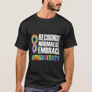 Neuheit Neurodiversity Rainbow Infinity Autism Awa T-Shirt