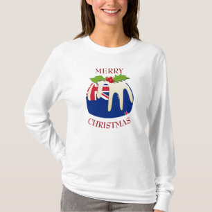 Neuheit   NEUSEELAND   Weihnachts-Pudding-T - Shir T-Shirt
