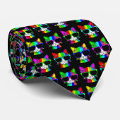 Neuheit Sehr Cooles Rainbow Cat Pattern Krawatte (Gerollt)