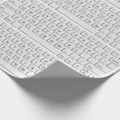 Neuheit über die riesige Computertastatur QWERTY Geschenkpapier (Ecke)