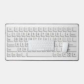 Neuheit über die riesige Computertastatur QWERTY Schreibtischunterlage (Tastatur & Maus)