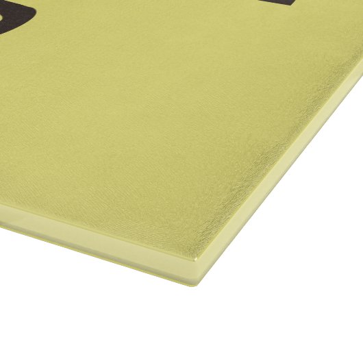 Neuheits-Vorsicht. Messer sind scharf Schneidebrett (Ecke)