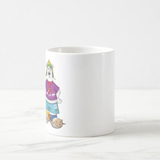 Neuheits-Weihnachtsbär Kaffeetasse (Mittel)