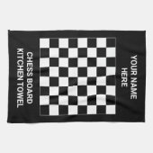 Neuheitsschachbrett-Geschirrtuchgeschenkidee Geschirrtuch (Horizontal)