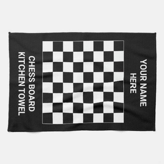 Neuheitsschachbrett-Geschirrtuchgeschenkidee Geschirrtuch (Horizontal)