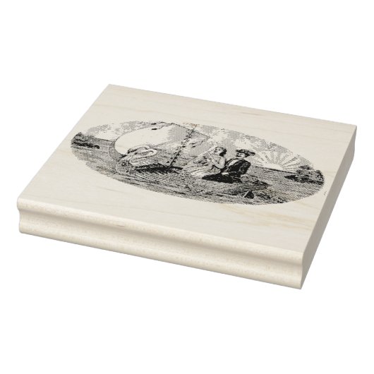 Neuigkeiten in Swan Boat Vintage Kautschukkunst Br Gummistempel (Stempel)