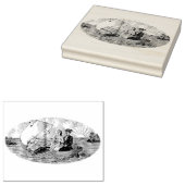 Neuigkeiten in Swan Boat Vintage Kautschukkunst Br Gummistempel (Stempel)