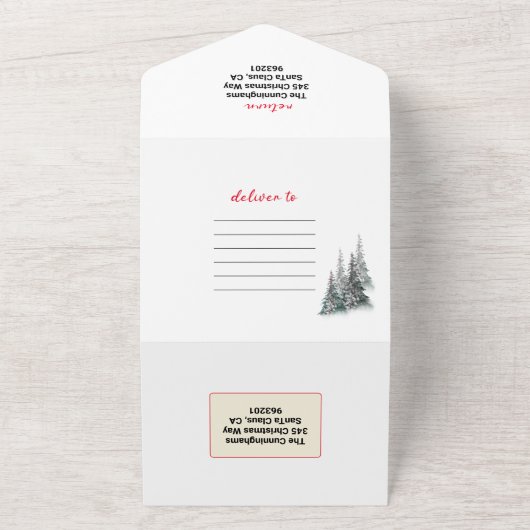 Neuigkeiten 🎄 Weihnachts-Foto All In One Einladung (Außenbereich)