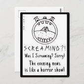 NEUIGKEITEN ZUM SCHREIBKOPF VON YNOTME POSTKARTE (Vorne/Hinten)