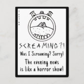 NEUIGKEITEN ZUM SCHREIBKOPF VON YNOTME POSTKARTE (Vorderseite)