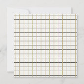 Neujahr 10 Foto Square Gold Black Karte (Rückseite)