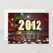 Neujahr 2012 feiertagspostkarte (Vorne/Hinten)