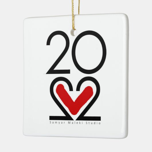 Neujahr 2022 keramikornament (Links)