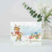 Neujahr 2022 Postkarte (Stehend Vorderseite)