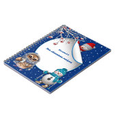 Neujahr 2023 Winterrezepte mit heißer Schokolade Notizblock (Linke Seite)