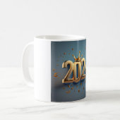 Neujahr 2024 Feier - Happy 2024 Design Kaffeetasse (Vorderseite Links)