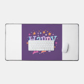 Neujahr 2024 Feier - Happy 2024 Design Schreibtischunterlage (Tastatur & Maus)