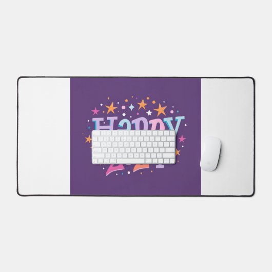 Neujahr 2024 Feier - Happy 2024 Design Schreibtischunterlage (Tastatur & Maus)