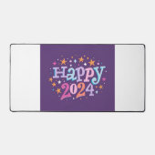 Neujahr 2024 Feier - Happy 2024 Design Schreibtischunterlage (Vorderseite)