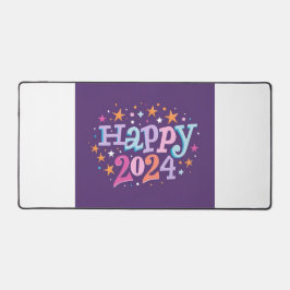Neujahr 2024 Feier - Happy 2024 Design Schreibtischunterlage